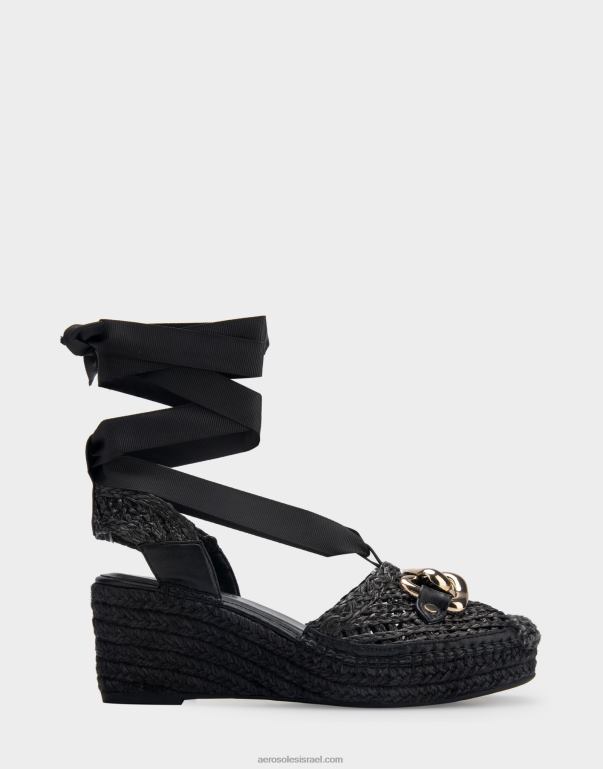 נשים Aerosoles בד שחור אספדריל פלטפורמה 4JN62259