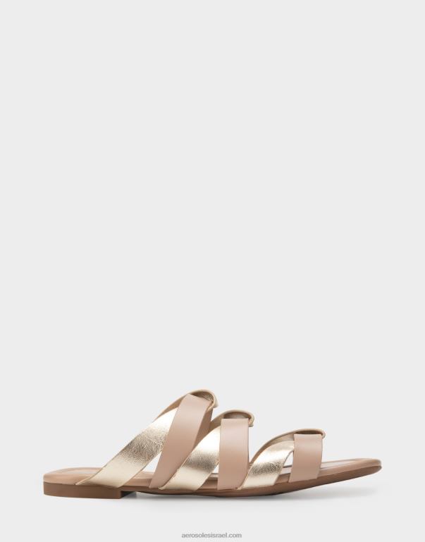 נשים Aerosoles שילוב סנדל שטוח בצבע חום 4JN62277