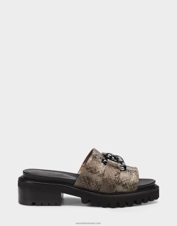 נשים Aerosoles סנדל נחש אפור 4JN62287