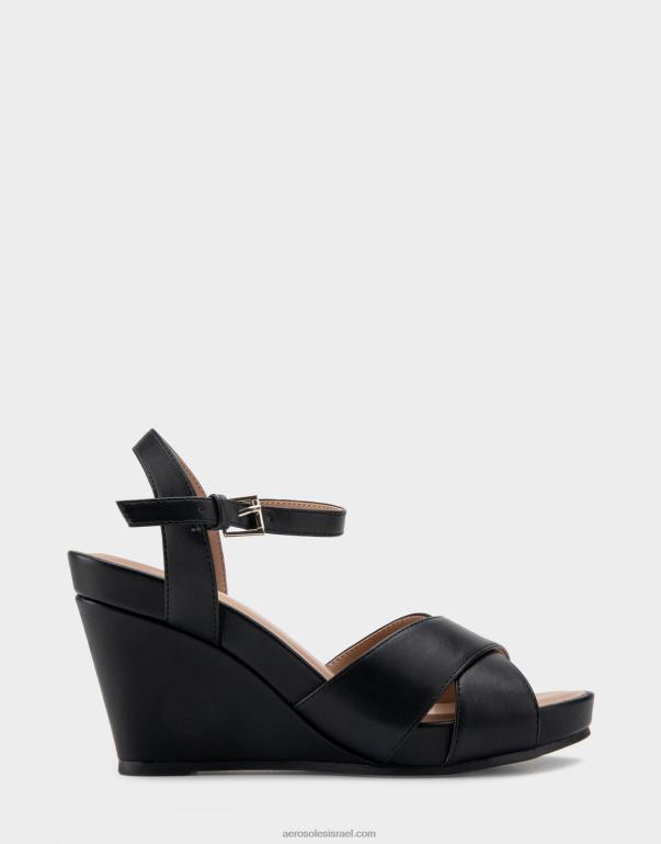 נשים Aerosoles טריז דמוי עור שחור 4JN62319