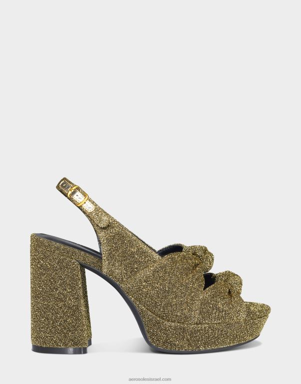 נשים Aerosoles סנדל בד מתכתי זהב 4JN62375