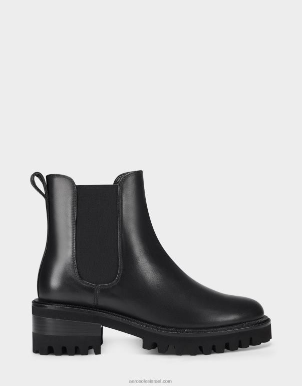 נשים Aerosoles מגפף עור שחור 4JN6238