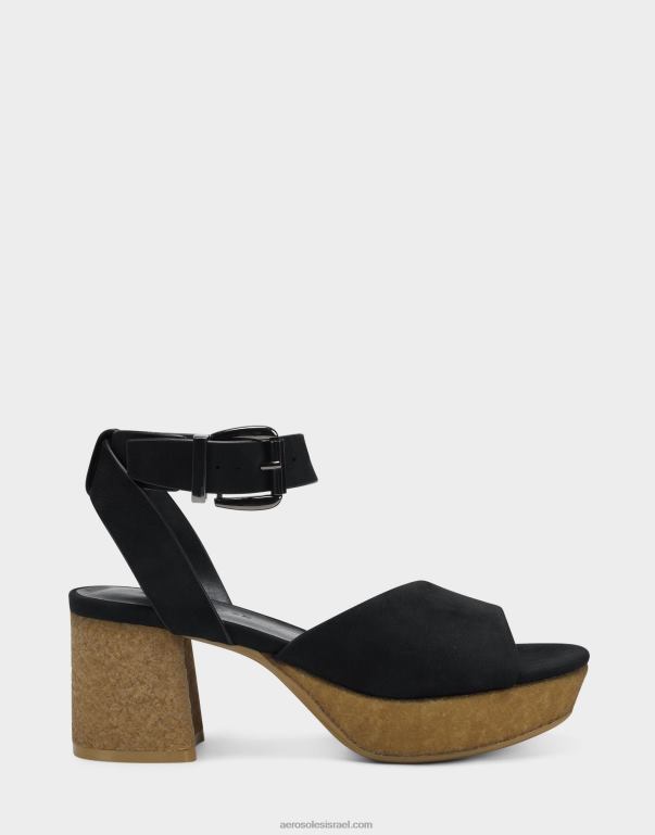 נשים Aerosoles סנדל נובוק שחור 4JN62385