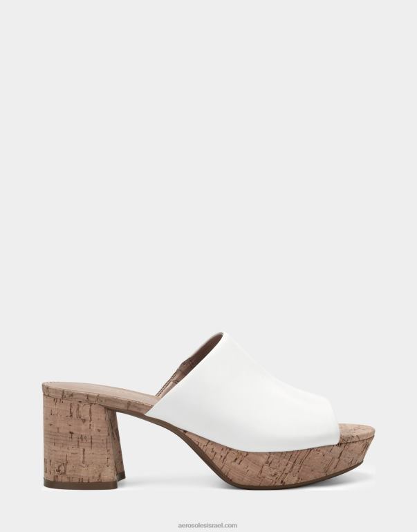 נשים Aerosoles סנדל עור לבן 4JN62397