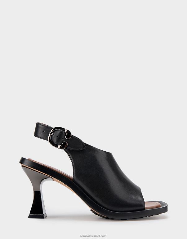 נשים Aerosoles סנדל עור שחור 4JN62417