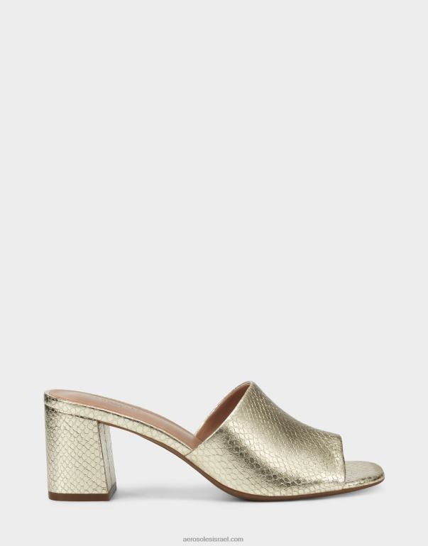 נשים Aerosoles סנדל זהב עור דמוי נחש 4JN62425