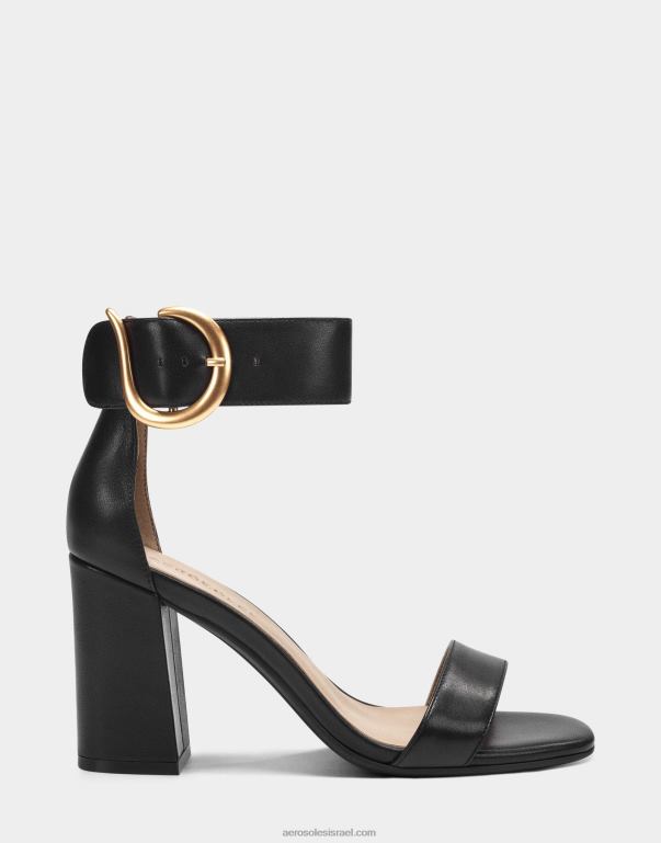 נשים Aerosoles סנדל עור שחור 4JN62439