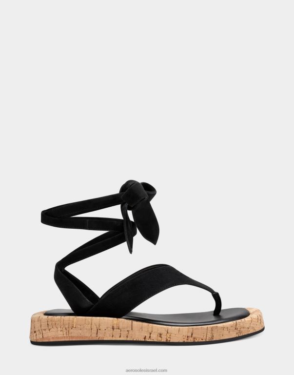 נשים Aerosoles סנדל זמש שחור 4JN62477
