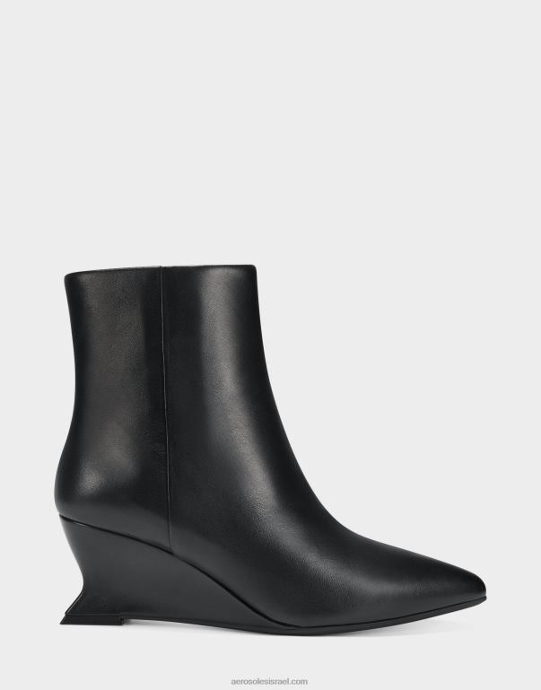 נשים Aerosoles מגפף עור שחור 4JN6252